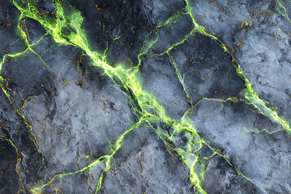 Black Marble with Neon Green Veins