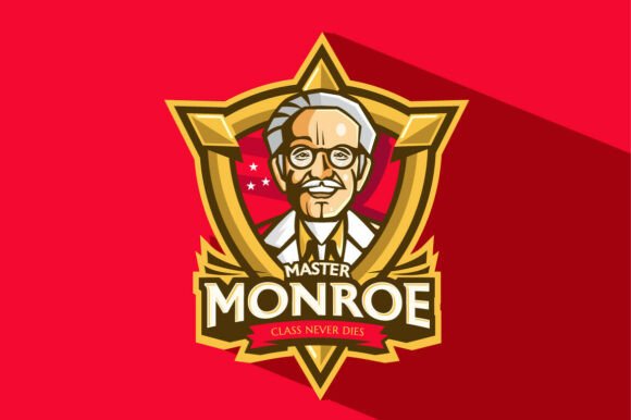 Bold Gamer Character Logo: Master Monroe for Gaming Identity