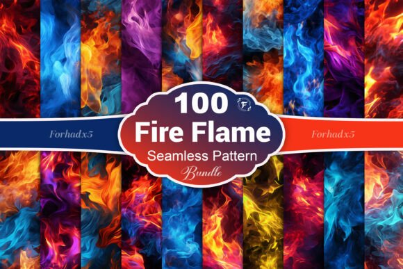 Bring the Heat: Fire Seamless Pattern for Dynamic Design Projects