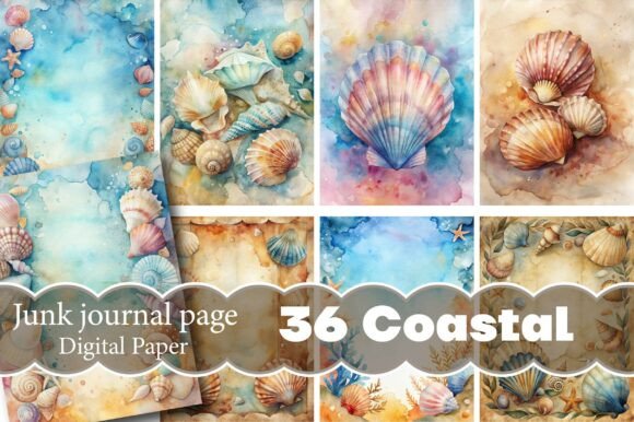 Coastal Junk Journal Pages: Your Creative Coastal Companion
