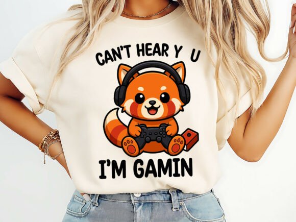 Cute Gamer Red Panda T-shirt Design: A Strategic Choice for Expression and Branding