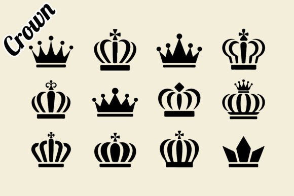 Decorative Crown Silhouette: A Timeless Symbol of Elegance and Power