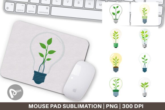 Enhance Your Workspace with the Mouse Pad Light Bulb with Plant: A Fusion of Function and Style