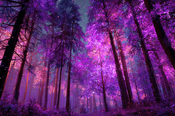 Fantasy Purple Forest Background: A Strategic Visual Asset for Creative and Business Applications