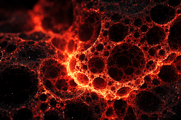 Fiery Lava Bubble Texture Background: A Dynamic Visual Element