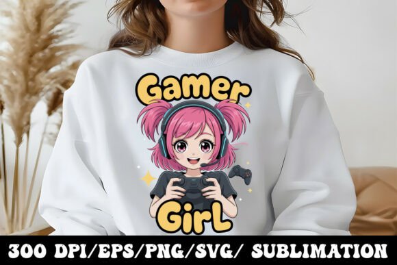 Funny Gamer Girl Shirt with Controller