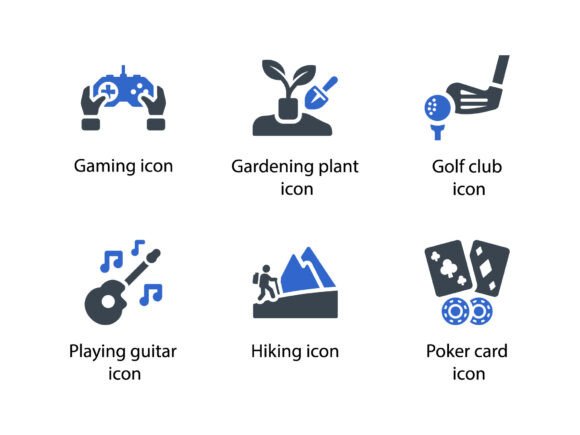 Hobbies Icon Set 4: Creative Tools for Designers