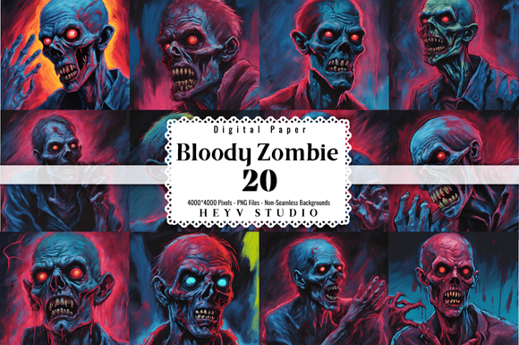 Horrifying Bloody Horror Zombie Graphics: A Gateway to the Undead Abyss