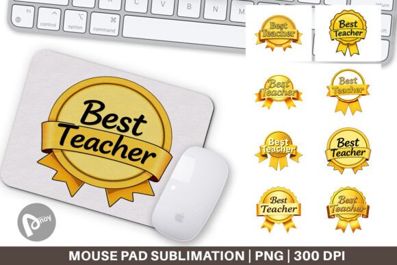 Mouse Pad Award Ribbon