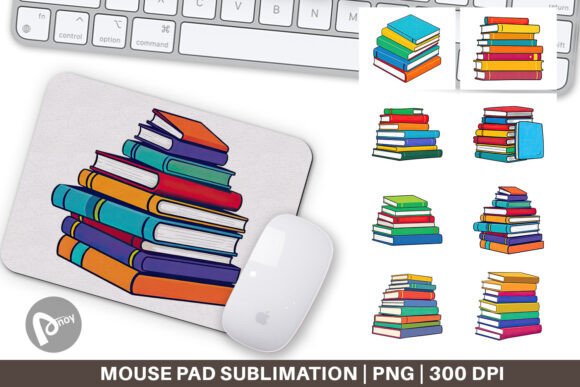 Mouse Pad Book Stack: A Creative Solution for a Productive Workspace