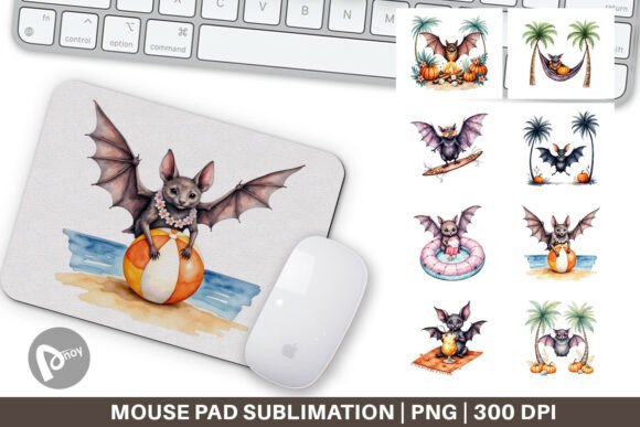 Mouse Pad Breezy Bat Nights: A Stylish and Functional Addition to Your Workspace
