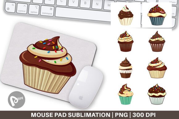 Mouse Pad Chocolate Cupcake