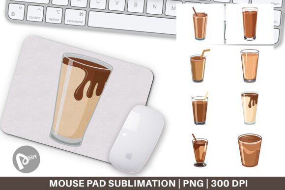 Mouse Pad Chocolate Milk Glass and Sublimation Mouse Pad: A Stylish Addition to Your Workspace