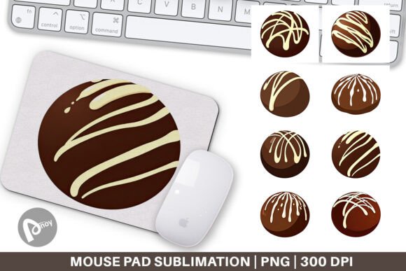Mouse Pad Chocolate Truffle