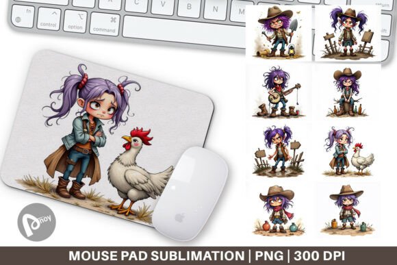 Mouse Pad Cowgirl Chaos and Sublimation Mouse Pad: A Creative Solution for Your Workspace