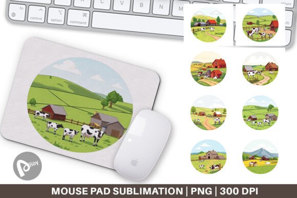 Mouse Pad Dairy Farm Scene: A Unique Blend of Comfort and Creativity