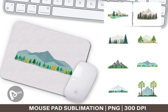 Mouse Pad Forest and Mountain: A Stylish Addition to Your Workspace