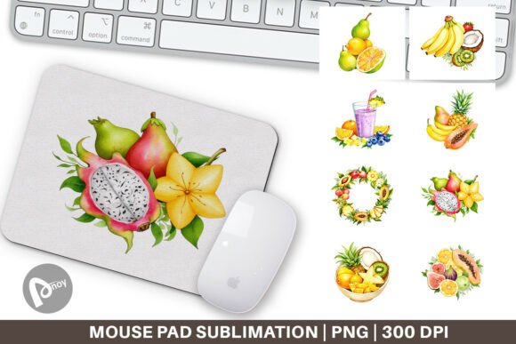 Mouse Pad Fruit Fiesta: A Colorful Addition to Your Workspace