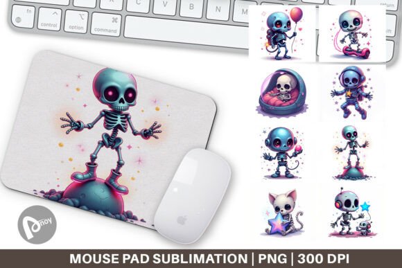 Mouse Pad Galaxy Skeletons