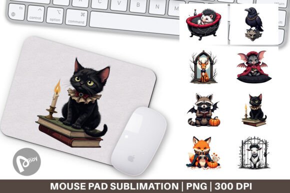 Mouse Pad Gothic Baby Animals: A Stylish Addition to Your Workspace