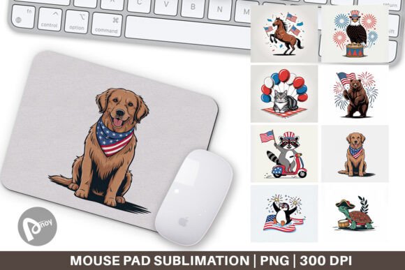 Mouse Pad Happy 4th of July