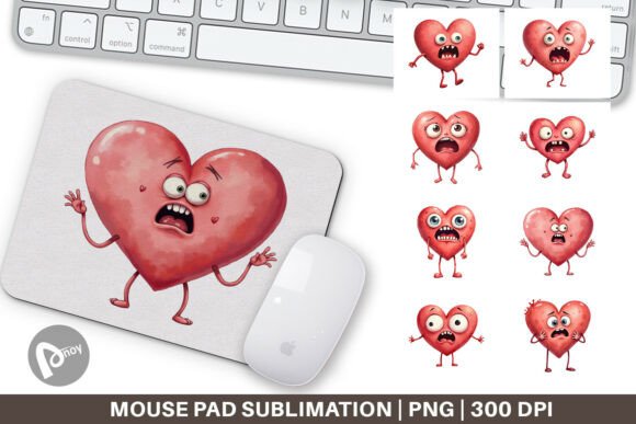 Mouse Pad Panic Heart: Style Meets Function
