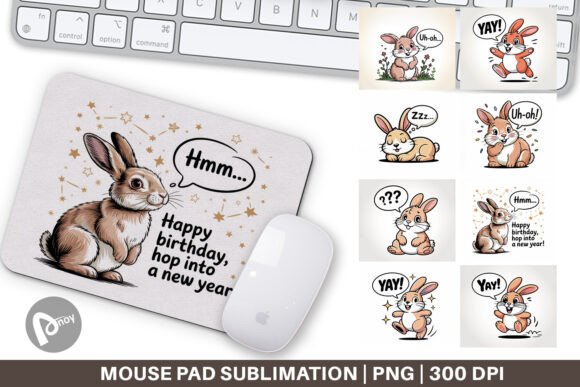 Mouse Pad Rabbit Mood: A Stylish and Functional Addition to Your Workspace