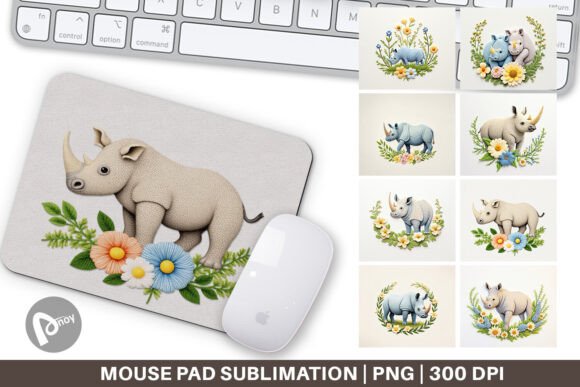 Mouse Pad Rhino Embroidery: A Stylish and Functional Addition to Your Workspace