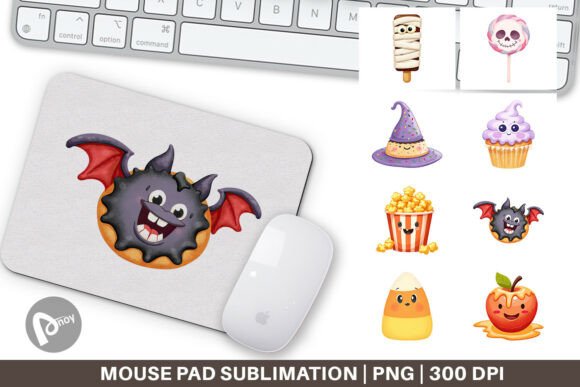 Mouse Pad Spooky Sweet Treats: A Unique Addition to Your Workspace