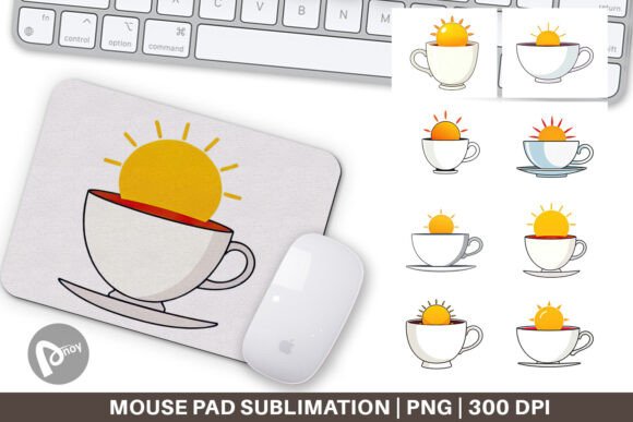 Mouse Pad Teacup Sun: A Stylish and Functional Addition to Your Workspace