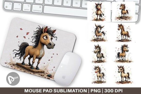 Mouse Pad Wrecked Nutcracker Horse