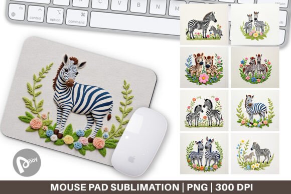 Mouse Pad Zebra Embroidery: A Stylish and Functional Addition to Your Workspace