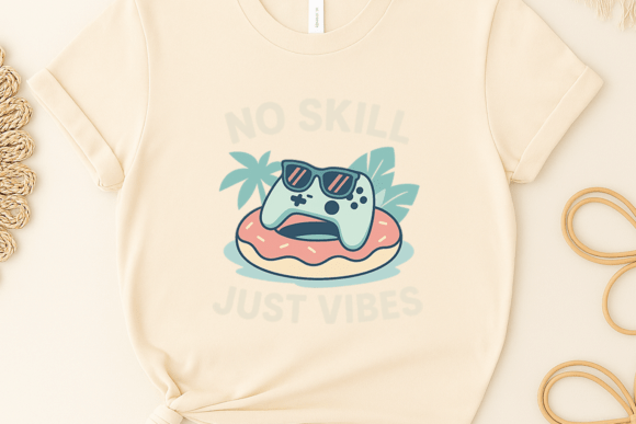 No Skill Just Vibe Sublimation Clipart: A Creative Asset for Digital and Physical Projects