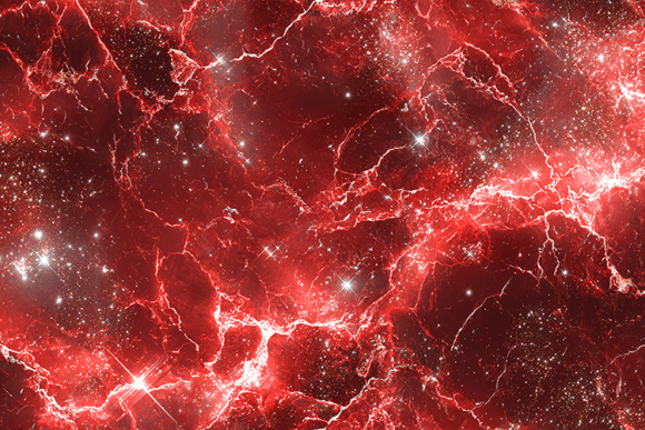 Red Galaxy Nebula Space Background