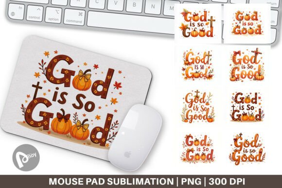 Religious Fall Mouse Pad PNG